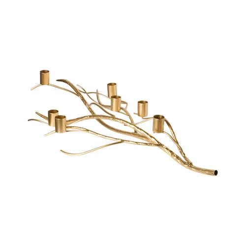 Bougeoir Arrentela Métal 10 Cm Doré