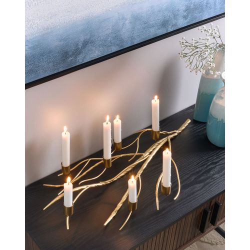 Bougeoir Arrentela Métal 10 Cm Doré