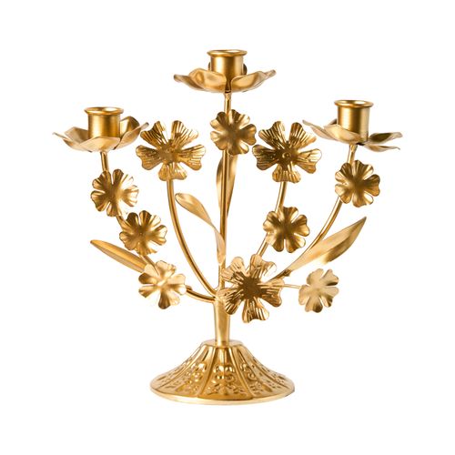 Bougeoir Ramada Métal 25 Cm Doré