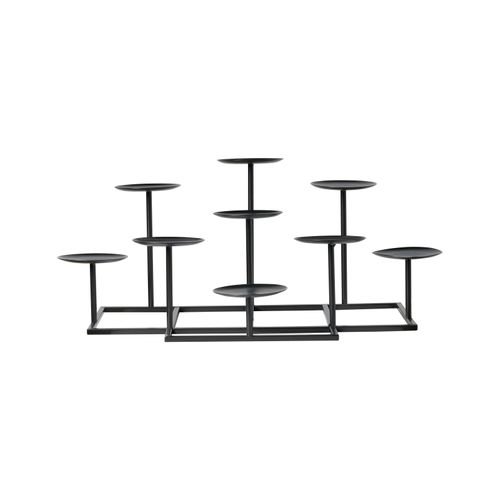 Bougeoir Lamego Métal 23 Cm Noir