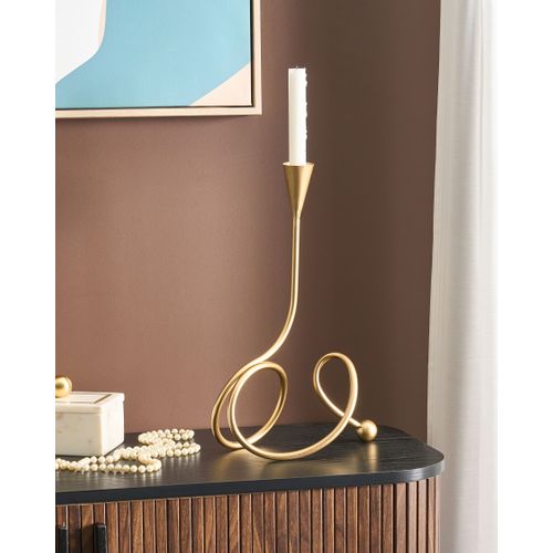 Bougeoir Arouca Métal 40 Cm Doré