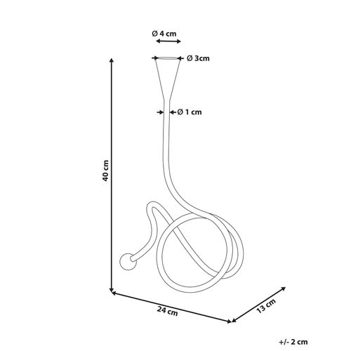 Bougeoir Arouca Métal 40 Cm Doré