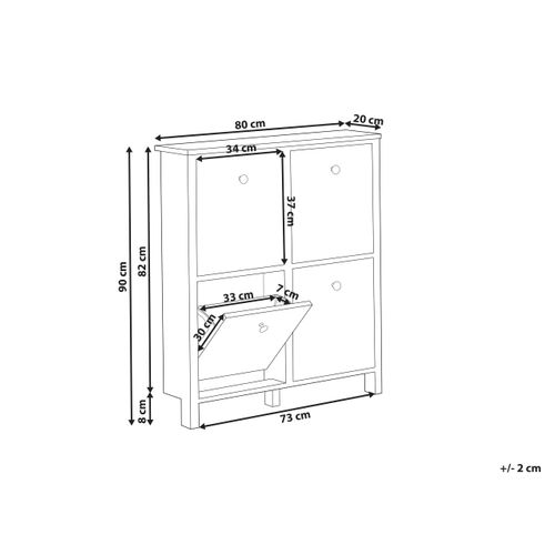 Meuble à Chaussures Gibson Blanc