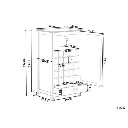 Armoire à Vin Ceres Noir