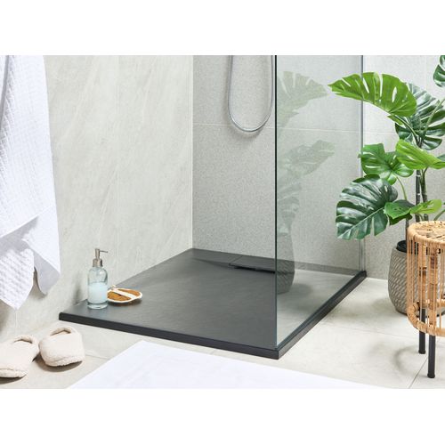 Bac De Douche Azzurro 80 X 100 X 3 Cm Noir