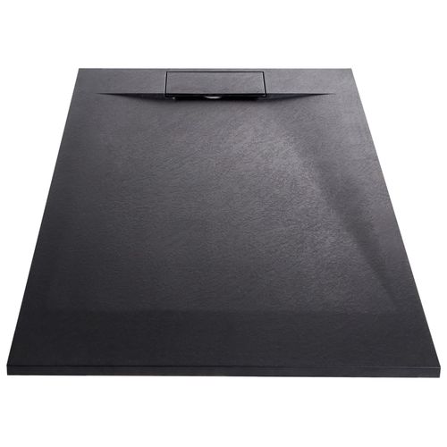 Bac De Douche Azzurro 80 X 120 X 3 Cm Noir