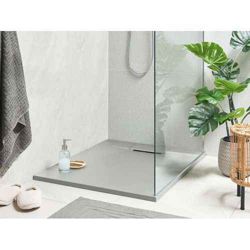 Bac De Douche Azzurro 80 X 100 X 3 Cm Gris