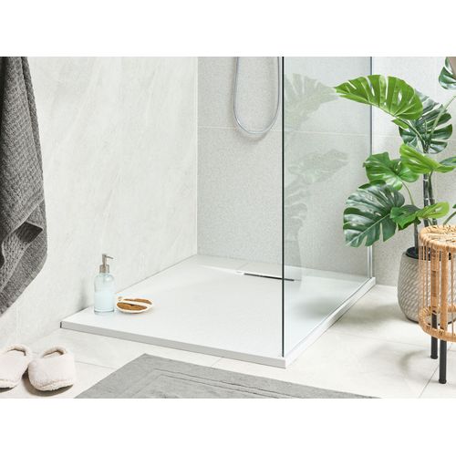 Bac De Douche Azzurro 80 X 100 X 3 Cm Blanc