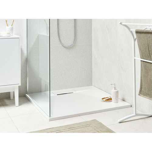 Bac De Douche Azzurro 90 X 90 X 3 Cm Blanc