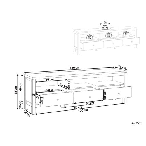 Meuble TV Inverell Blanc
