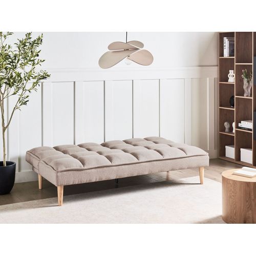 Canapé-lit 3 Places Siljan Tissu Marron Clair