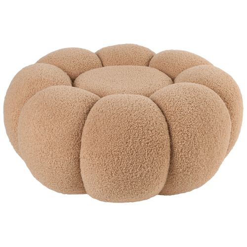 Pouf Beaufort Bouclé Marron Clair