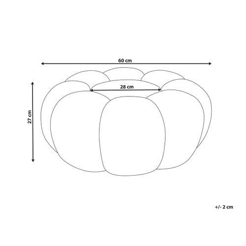 Pouf Beaufort Bouclé Marron Clair