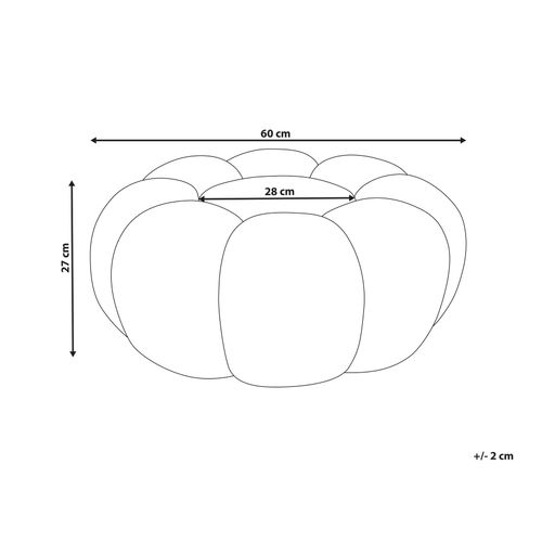 Pouf Beaufort Bouclé Marron Clair