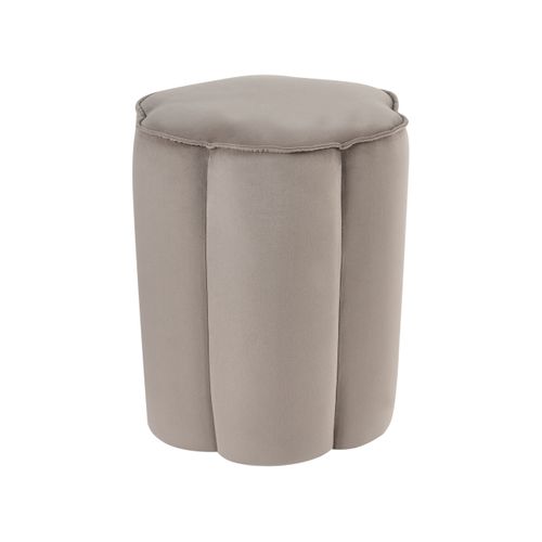 Pouf Tappen Velours Taupe
