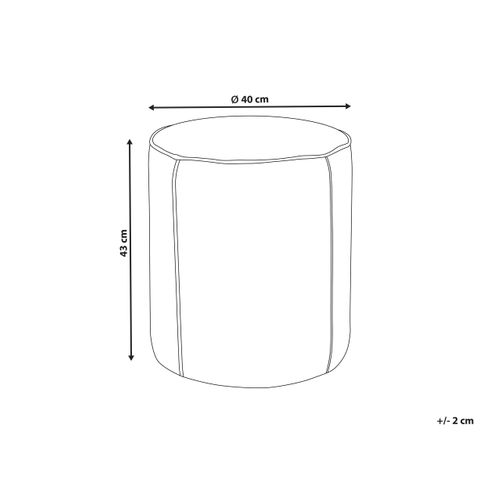 Pouf Sedona Velours Rose