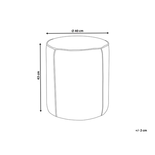 Pouf Sedona Velours Rose