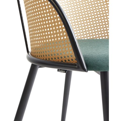 Lot De 2 Chaises De Salle à Manger Cornell Métal Vert