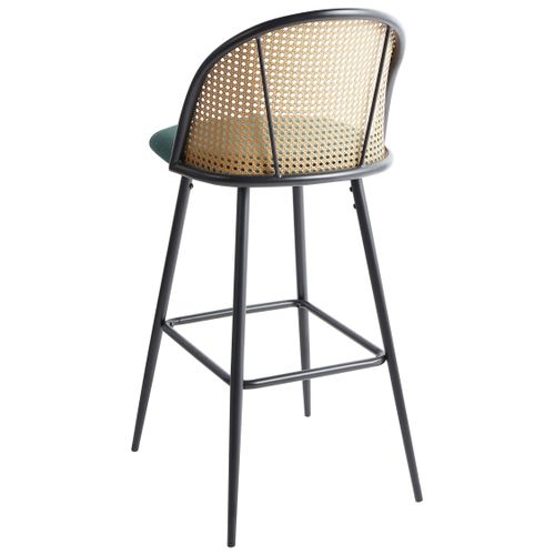 Lot De 2 Chaises De Bar Cornell Métal Vert