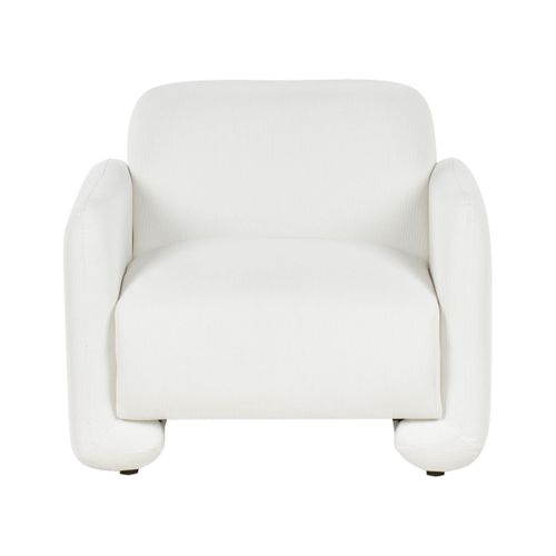 Fauteuil Saland Tissu Blanc