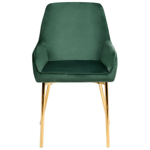 Lot De 2 Chaises De Salle à Manger Loverna Velours Vert