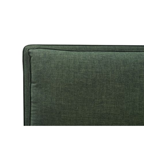 Lit Ottoman Tissu Bajonna 180 X 200 Cm Vert Foncé