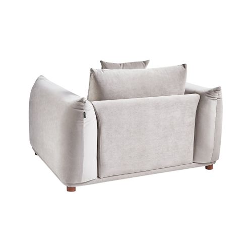 Fauteuil Luvos Velours Taupe