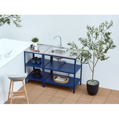 Ilot De Cuisine Extérieure Vilama Bleu