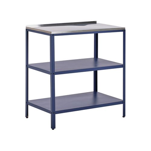 Cuisine D'extérieur 2 Pièces Avec Évier Vilama Métal Bleu