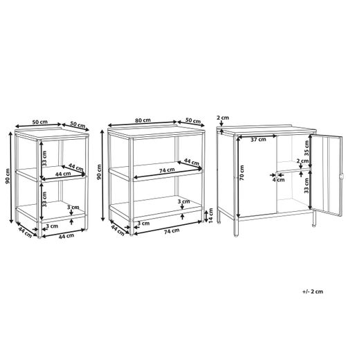 Cuisine D'extérieur 3 Pièces Vilama Métal Blanc