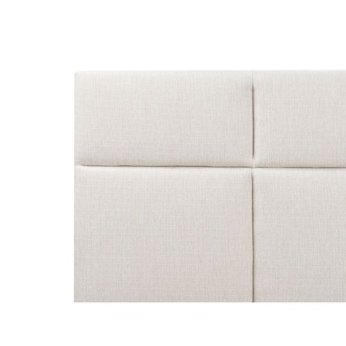 Lit Ottoman Tissu Lagord 160 X 200 Cm Blanc Cassé