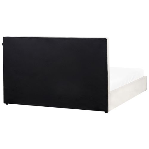 Lit Ottoman Tissu Lagord 180 X 200 Cm Blanc Cassé