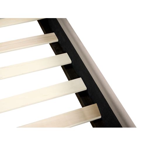 Lit Avec Sommier Velours Vincennes 180 X 200 Cm Taupe