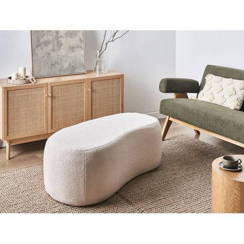 Pouf Bayard Bouclé Blanc Cassé
