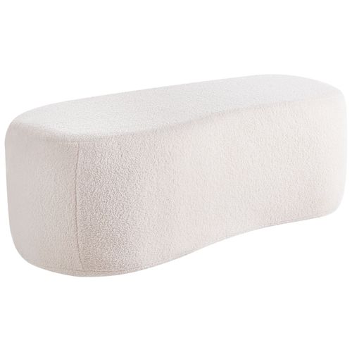 Pouf Bayard Bouclé Blanc Cassé