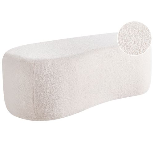 Pouf Bayard Bouclé Blanc Cassé