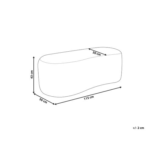 Pouf Bayard Bouclé Blanc Cassé