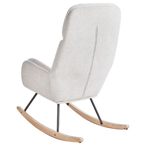 Fauteuil à Bascule Kvelia Tissu Blanc Cassé