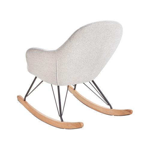 Fauteuil à Bascule Skale Tissu Blanc Cassé