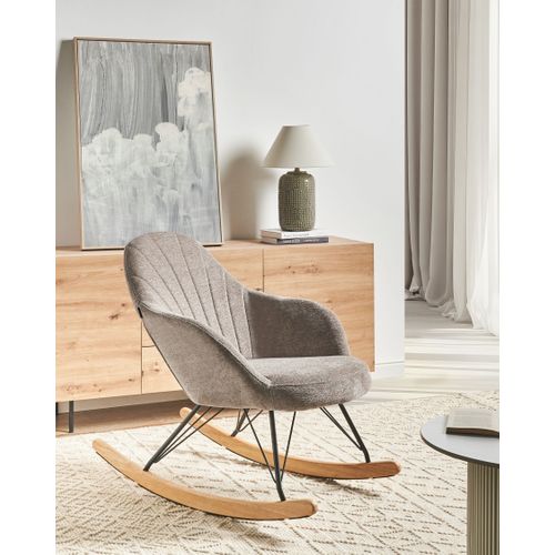 Fauteuil à Bascule Skale Tissu Taupe