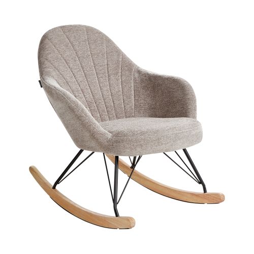 Fauteuil à Bascule Skale Tissu Taupe