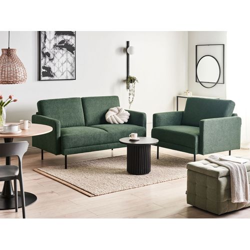 Canapé 2 Places Breda Tissu Vert Foncé