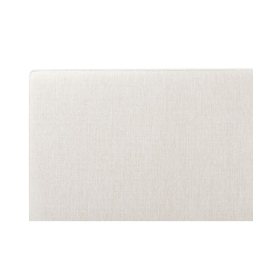 Lit Ottoman Tissu Castelnavet 160 X 200 Cm Blanc Cassé
