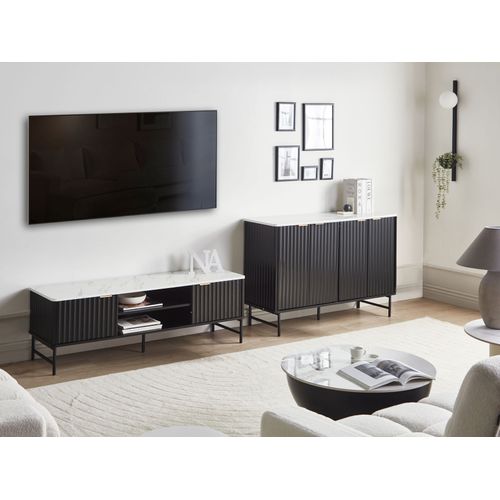 Armoire Glastonbury Marbre/noir