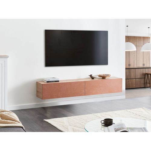 Meuble TV Mural Gladstone Rouge