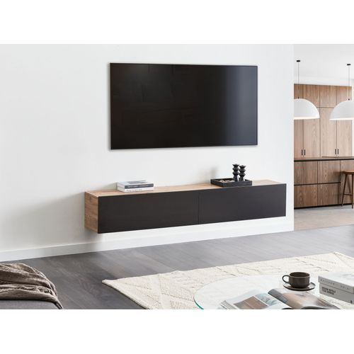 Meuble TV Mural Gladstone Marron/noir