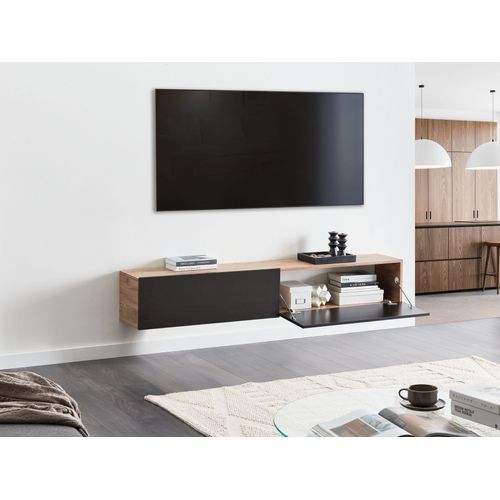 Meuble TV Mural Gladstone Marron/noir