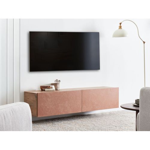 Meuble TV Mural Gladstone Rouge