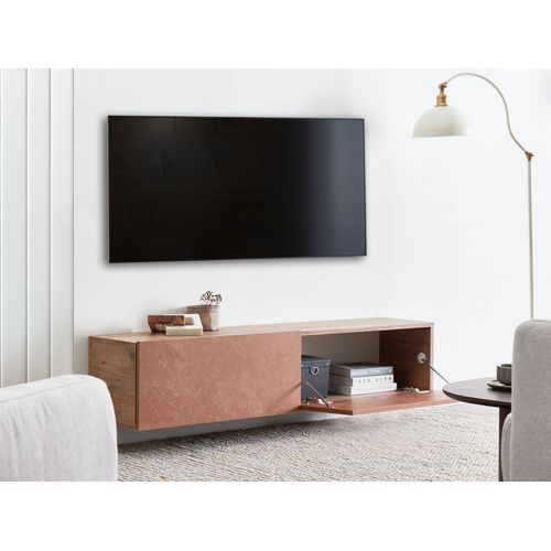 Meuble TV Mural Gladstone Rouge