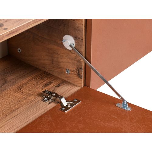 Meuble TV Mural Gladstone Rouge